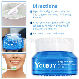 Cross-border Popular Oral Care Whitening Tooth Powder to Remove Stains, Whitening, Cleansing and Brushing Powder to Remove Yellowing and Maintain Oral Freshening