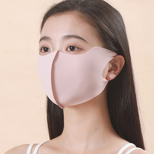 New summer 3D three-dimensional ice silk sunscreen mask eye corner heat insulation breathable outdoor sunshade UV face