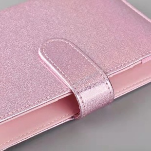 Korean Creative macaron A56 hole clip notepad a6 loose-leaf notebook Pu imitation leather hand book factory wholesale