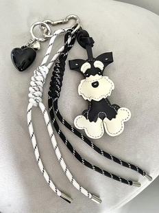 in stock original niche design ins blogger with personality car key chain bag pendant miu dachshund