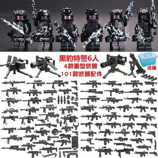 Совместимость с лего строительными блоками военных мальчиков серии Black Panther Special Police Little Koll Солдат Коллекция игрушек