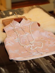 New Chinese Style National Style Vest Women's Vest Autumn New Improved Retro Jacquard National Fashion Buckle Top Small Coat