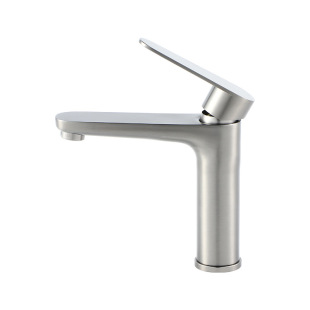 Basin Faucet Stainless Steel Household Bathroom Faucet Splash-proof Water Mouth Hot and Cold Household Wash Basin Faucet