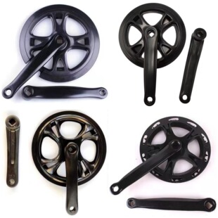 Mountain Bike Dish 42 Teeth Black Single Speed Square Mouth Wheel Folding Bicycle Dish Plastic-coated Bicycle Crank