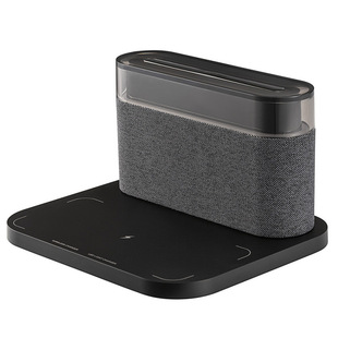 Six-in-one wireless charging nightlight Bluetooth audio home digital alarm clock gift bedroom charging music desk lamp