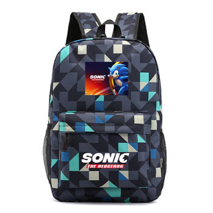 Новый рюкзак Sonic Hedgehog с принтом Марио Начальная школа мультяшный рюкзак