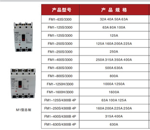 Foshan Foley FLM1 Series Plastic Case Circuit Breaker FLM1(CM1) General 4p Molded Case Circuit Breaker