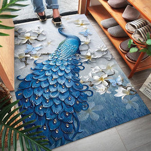3D Entrance Floor Mat Door Entrance Door Mat Bedroom Kitchen Absorbent Foot Mat Bathroom Anti-Slip Mat Foot Mat Household