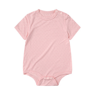 BBQB Baby Jumpsuit Class A Summer Boys' Baby Wrap Fart Clothes Baby Girls' Clothes Triangle Hats