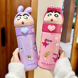 Первая бесплатная доставка] Sanrio клубничный медведь теренный чашка 316 из нержавеющей стали портативный милый школьник школьный стакан воды