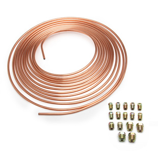Cross-border Hot Selling Car Accessories Factory Brake Galvanized Copper Pipe Brake Tube 25 Feet Mosquito Coil Disc + 16 Accessories