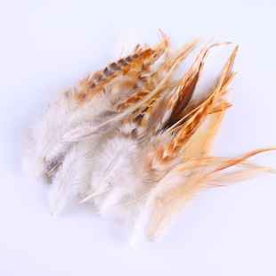 Factory wholesale diy jewelry accessories feather red Lu flower tip feather chicken feather crafts dream catcher clothing decoration