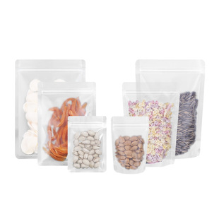 Frosted self-sealing bag food packaging bag tea sealing bag snack sub-package try to eat thickened sealed plastic bag wholesale