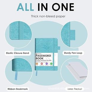 Cross-border Amazon password record book paperback index cut this support original notebook