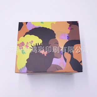 Foldable clamshell box cardboard space-saving gift box customized by manufacturers