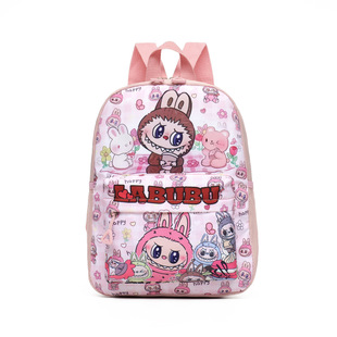 Labu Children's Bag Labubu Elf Doll Cute Young Student Backpack Backpack Bubble Mart Satchel