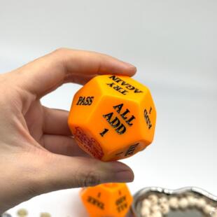 12-Sided Dice Custom-Engraved Mold Two-Color D12 Dice Polyhedral Acrylic Game Dice Dice
