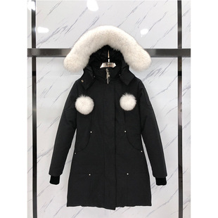 24 autumn and winter 01 men and women with small scissors knife 05 long all-match hooded long sleeve down jacket thickened jacket