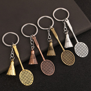 Badminton Racket Badminton Mini Badminton Key Chain Creative Badminton Fans Memorial Key Chain