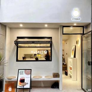 Up and down folding window aluminum alloy window push window milk tea shop coffee shop bar soundproof tempered glass full window