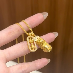 Вьетнам Sha Jinwei Xue тот же бриллиантовый вращающийся кулон ожерелье легкая роскошь и дикие древние ювелирные изделия оптом