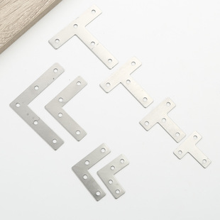 Thickened stainless steel angle code layer plate bracket connector L-shaped furniture right angle bracket 90 degree wholesale accessories angle code
