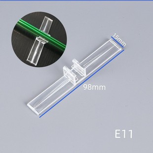 Factory Direct Supply POP Transparent Card Frame Advertising Clip Supermarket Vegetable and Fruit Card Accessories Promotional Price Frame Plastic Hook