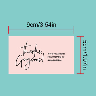 50pcs/pack Greeting Card Thank You Card, Paper Card Thank You for Your Order Thank You Greeting Card Small Business Thank You Card