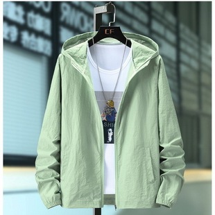 Очень большая Солнцезащитная куртка 6XL, тонкая куртка, Мужская Корейская Модная студенческая куртка очень большого размера, уличная куртка