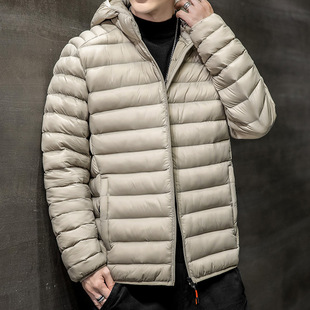 Factory Direct Sales men's cotton-padded coat fashion casual hooded detachable rib cotton-padded jacket autumn and winter New Youth Men's coat in stock