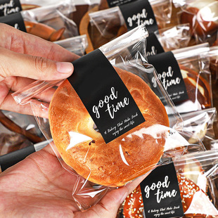 European Bread Packaging Bag Transparent Individual Sliced Toast Donut Baggies Small Meal Bag Baking Disposable Bag