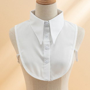 24 New Chiffon Large Point Collar Fake Collar Women's All-match Fashion Base Inner Matching Sweater Shirt Collar Decorative Fake Collar