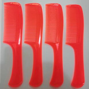 Red Color Wedding Plastic Comb Mandarin Duck Dragon and Phoenix Comb Double Happiness Comb Not Easy to Break Household Mid-Teeth Cooked Glue Comb for Women