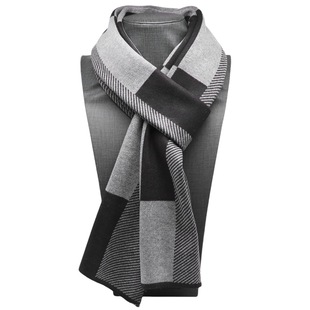 2022 new men's scarf European and American autumn and winter brushed fashion Joker warm scarf men's factory direct supply