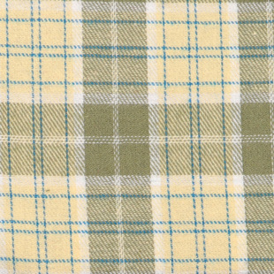 Factory direct free sample gray green spring and summer cotton shirt yarn-dyed fabric Plaid fabric