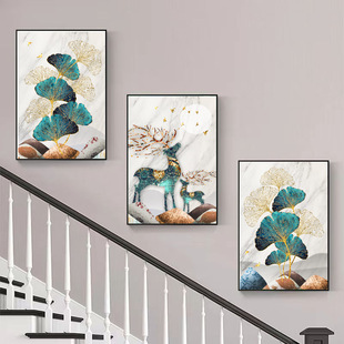 Living room stair painting decorative painting wind hanging painting partition painting bedroom dining room mural sofa background wall painting modern painting