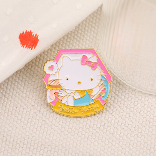 Sanrio Culomi Cute JK Brooch Design Sense Niche Metal Badge Children's Decorations JK Clothes Pin