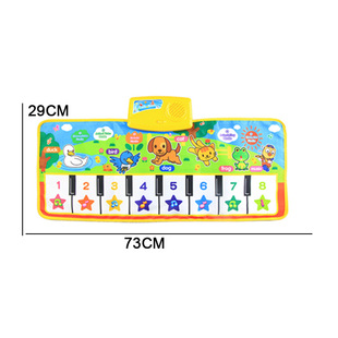 Cross-border children's toys variety of piano musical instruments music blanket baby educational dance blanket game mat boys and girls gift