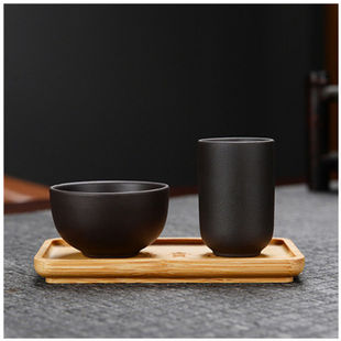White Porcelain Purple Sand Fragrant Cup suit Kung Fu Tea Set Tea Ceremony Tea Art Training and Learning Three-piece Pure White Tea Cup
