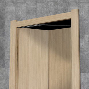 Translational folding door 180 degree invisible mute hidden door outside the door toilet folding door concealed hinge stainless steel accessories