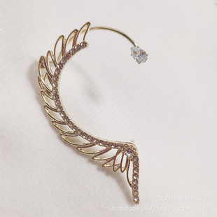 Bai Jin New Wings Ear Hanging Ear Clip No Ear Holes Ear Accessories Niche Design Sense Cold Wind One-piece Ear Clip for Women