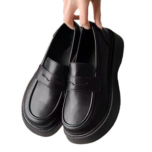 Korean Style Loafers Women's 2024 New Platform Shoes Japanese Style JK British Style Leather Shoes Slip-on Women's Shoes