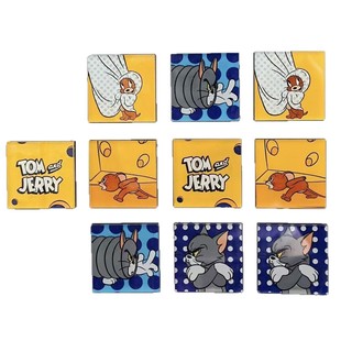 DIY magnetic refrigerator square transparent square brick ins small square square acrylic round homemade material bag