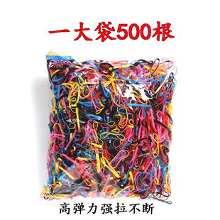 Thickened and Durable Children's Color Disposable Tie Head Rubber Band Baby's Hair-free High Elastic Canned Hair Ring Hair Rope