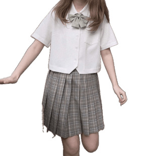 Unique Design Niche Tops, College Style Shirts, Basic Jk Shirts, Japanese Uniform White Shirts, Women's Short-Sleeve Shirts