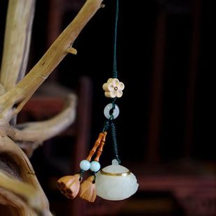 Luminous Lotus diffuser mobile phone chain bedside decoration female sachet can be opened keychain mobile phone pendant gift