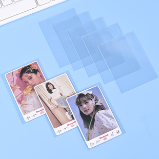 In stock wholesale pp card Film HD high Transparent star album small card protective cover popcorn card Film bar card cover