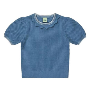 Spring and Summer 2025 New Boys and Girls FB Soft Organic Cotton Skirt Polo Knit Top NY