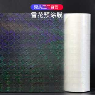 BOPP Snowflake Laser Film Pre-coating Film Hot Mounting Film Glitter Film Jincong Small Dot Snowflake Star Magic Badge