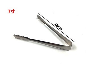 Thickened Stainless Steel Ice Clip Ice Clip Bread Clip Food Clip Biscuit Clip Barbecue Barbecue Clip Tweezers